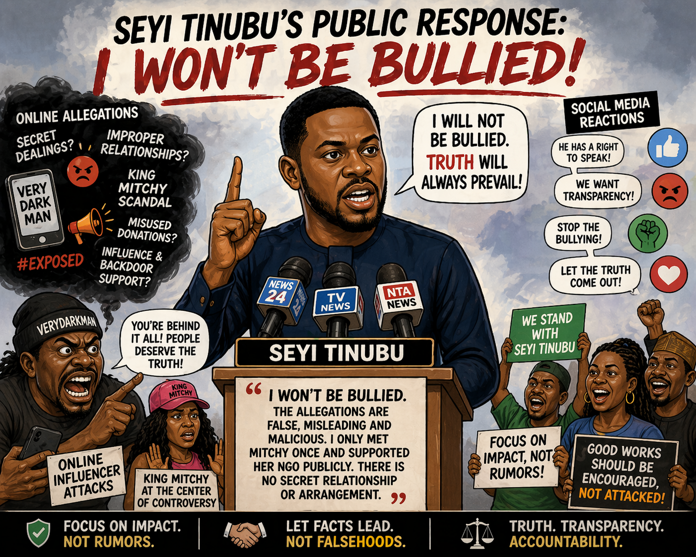 Standing Firm: Seyi Tinubu’s Bold Response Redefines Strength in Public Life